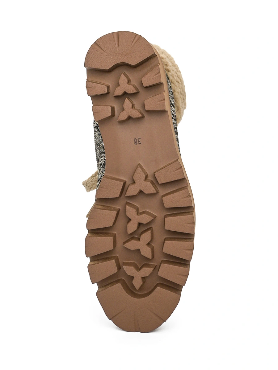 Текстильные ботинки с узором pied-de-poule